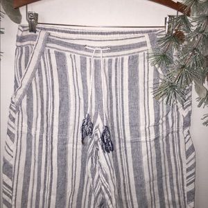 Striped Pants with Tassles